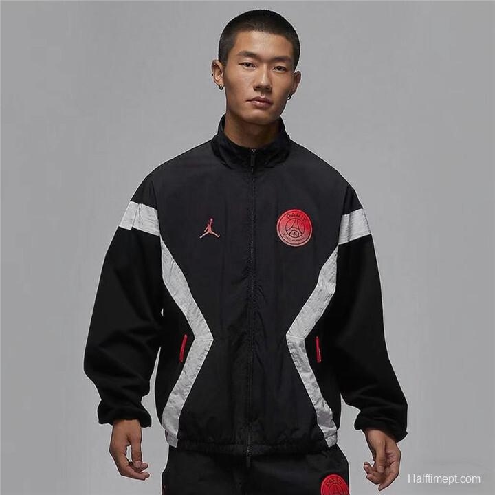 25/26 PSG Retro Color Block Track Jacket Set - Blue/Black/Pink Collection Windbreaker 3 Colors