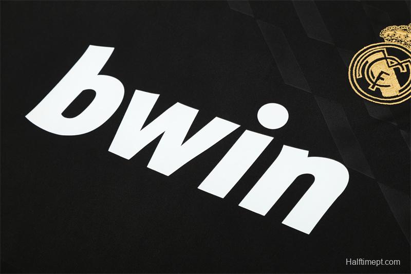 Retro 11/12 Real Madrid Black Half Zipper Jacket