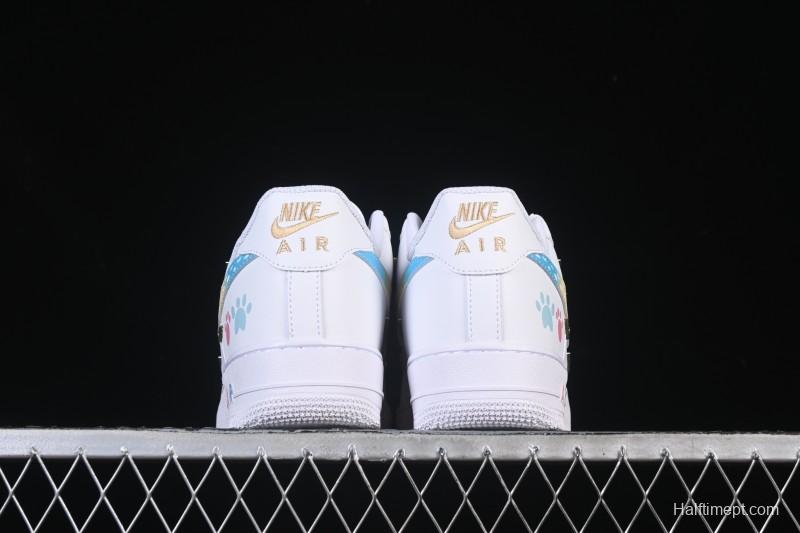 Nike Air Force 1'07 Low Four Hook Rainbow Cake Casual Sneakers - ZH0316-115