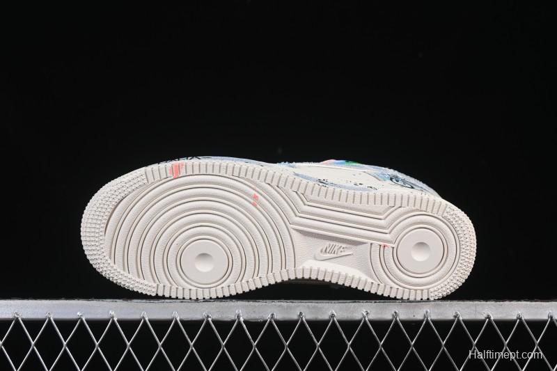 Nike Air Force 1 '07 Low Fantasy Cowboy Hand-Drawn Graffiti Casual Sneakers - CW1888-116