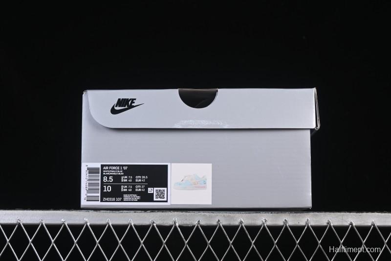 Nike Air Force 1 '07 Low Casual Sneakers with Custom Design - ZH0316-107