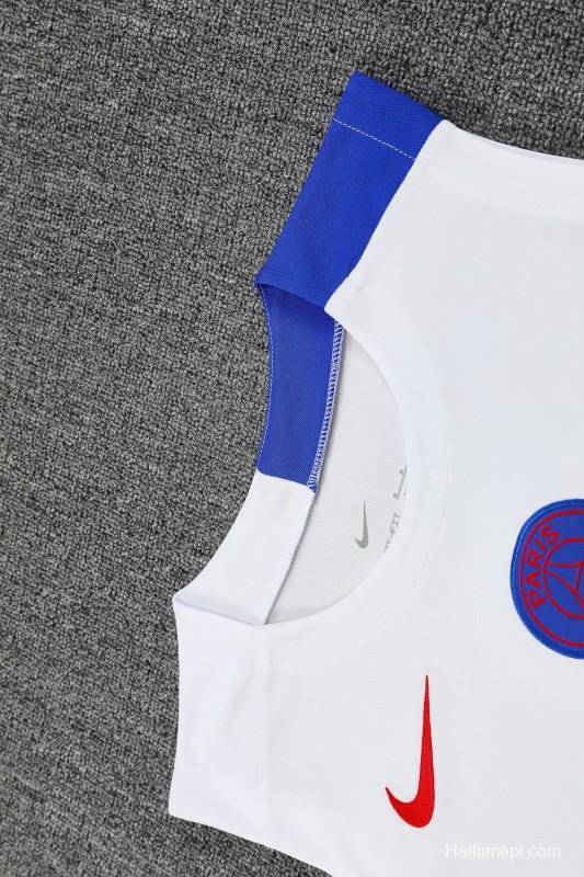 25/26 PSG White Vest Jersey+Shorts