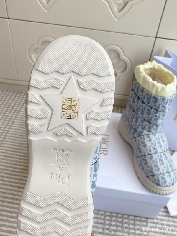 Dior Frost Ankle Boots Wool Platform Snow Boots - KFY00300