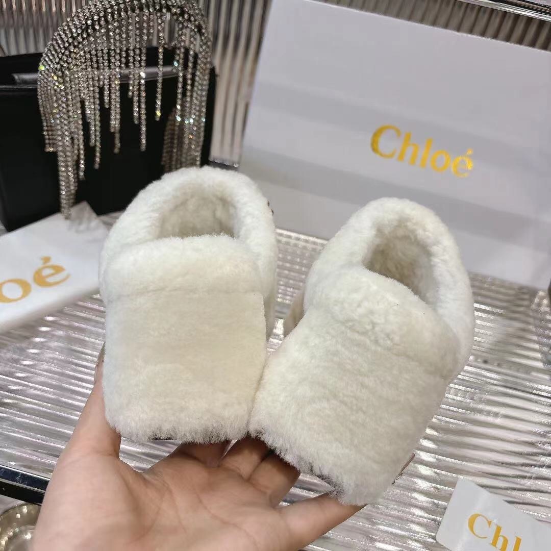 Chloe 2025/SS Real Fur Slippers - LY00320