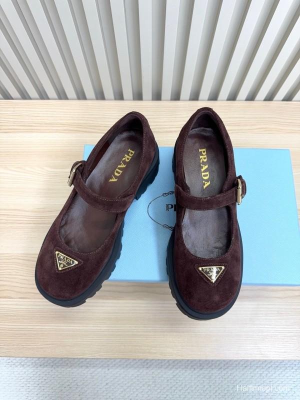 Prada Thick Sole Mary Jane Shoes Spring Summer 2025 Collection - LY00300