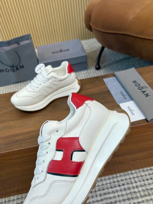 Hogan H-STRIPES Series Couple Thick Sole Dad Shoes Airship Sneakers - AS00350