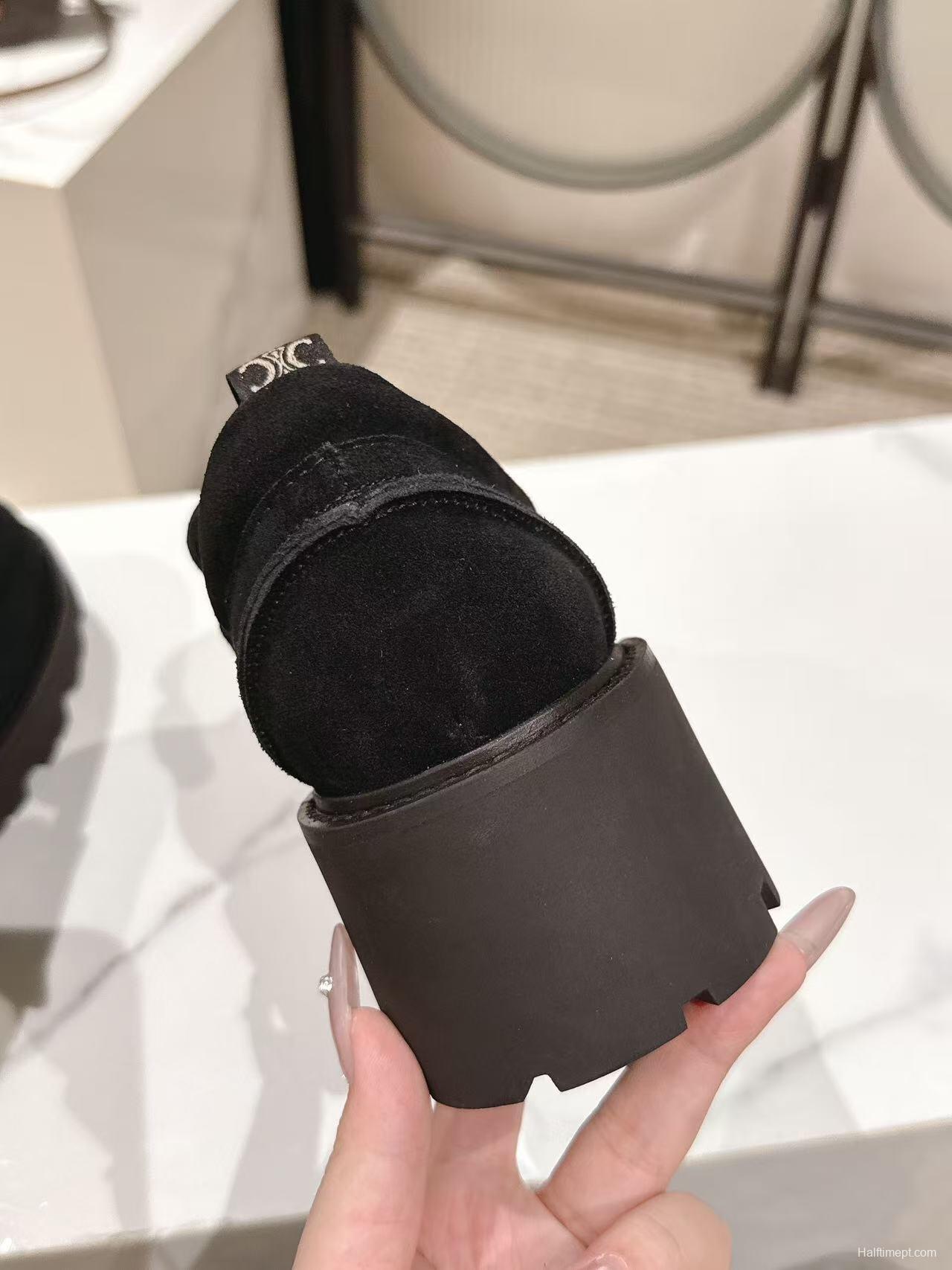 CELINE 2025/SS Fall Winter Latest Runway Lisa Same Style Platform Loafers - LY00300