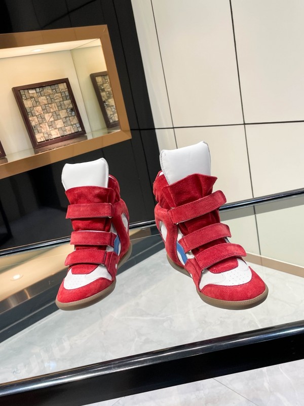 Isabel Marant Sneakers Platform Leather Fashion Casual Shoes - Isabel Marant sneaker