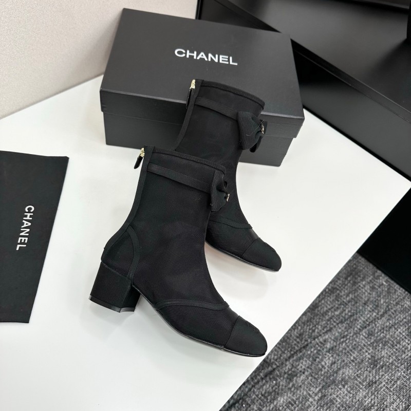 Chanel 2025 SS Classic Bow Ankle Boots - LY00