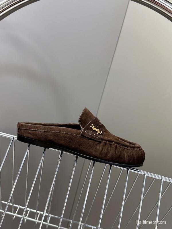 Saint Laurent Classic Loafer Mule Flats - KFY00320