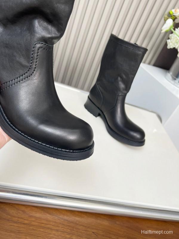 Prada 2025 SS Retro Martin Boots Riding Boots - LY00350