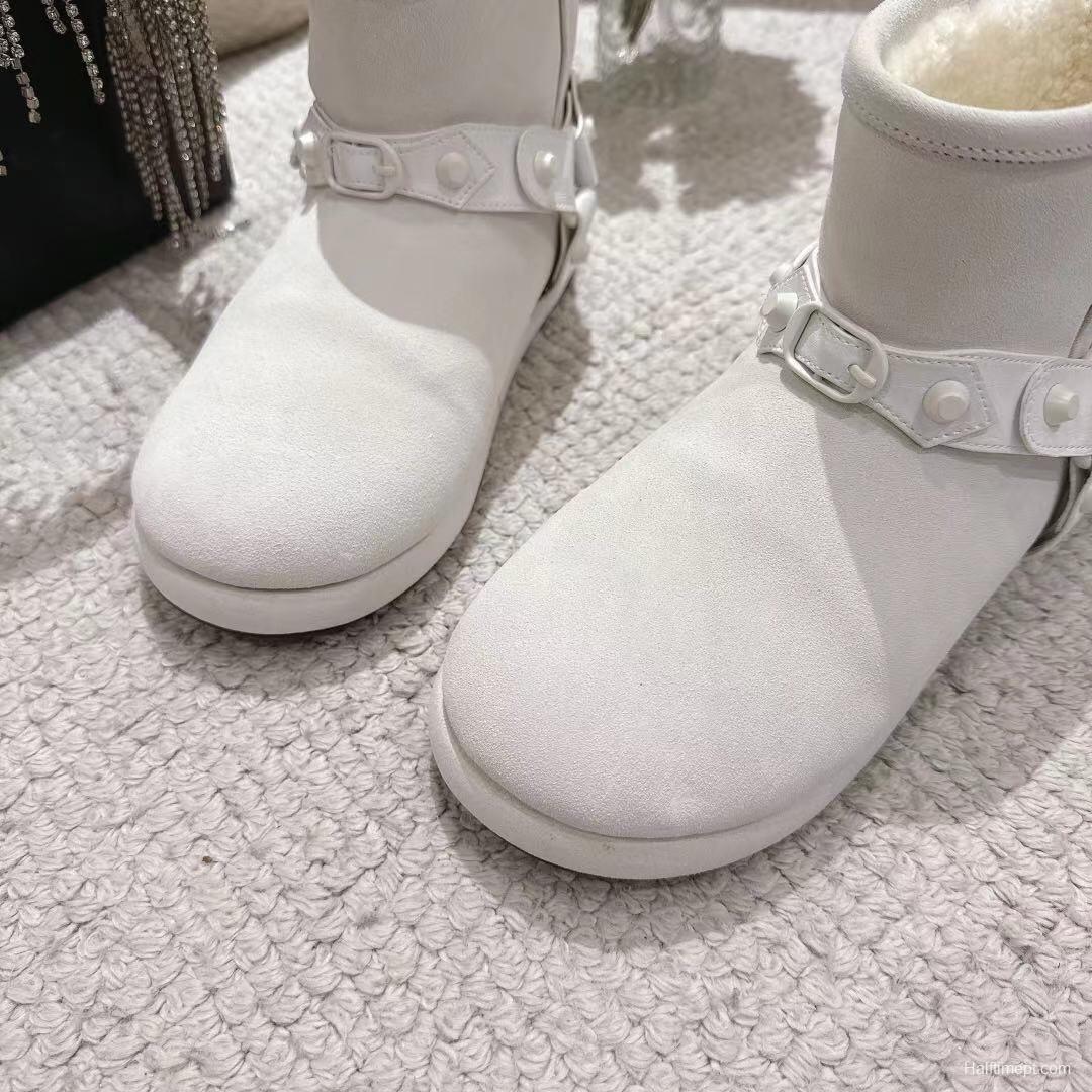 Balenciaga F022 Winter Wool Ankle Boots Snow Boots - F022