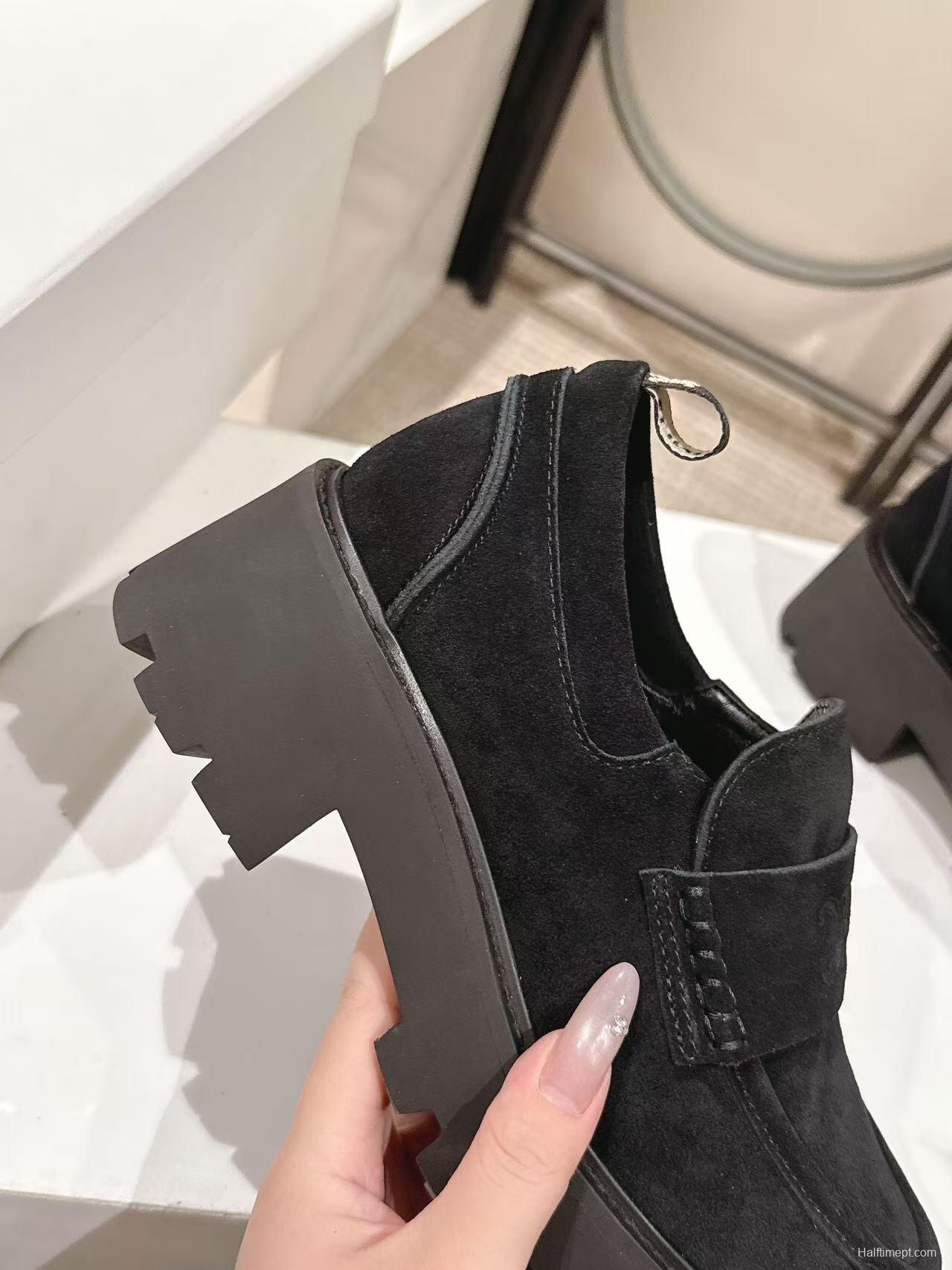 CELINE 2025/SS Fall Winter Latest Runway Lisa Same Style Platform Loafers - LY00300