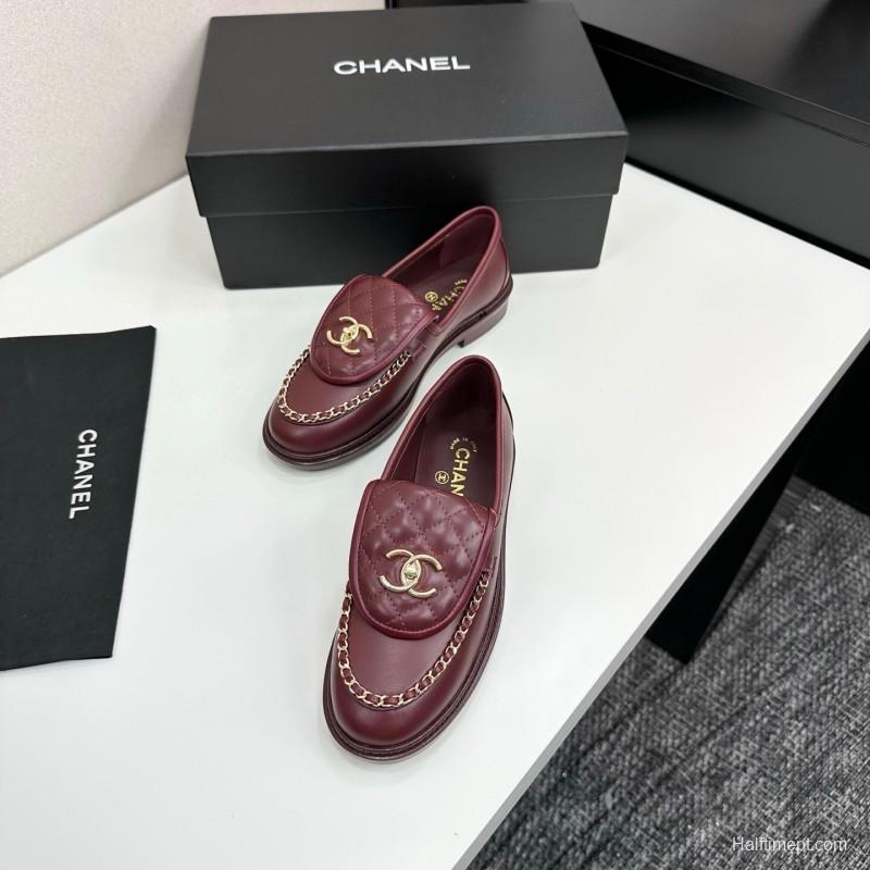 Chanel Classic Flap Chain CC Buckle Loafers - LY00320