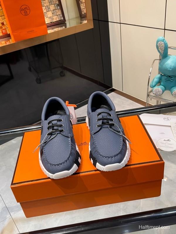 Hermès Classic Casual Sports Shoes with Exaggerated H Logo and Vibrant Colors - LY00300