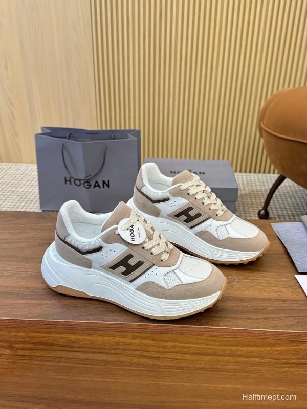 Hogan H-STRIPES Series Couple High Platform Chunky Dad Shoes Casual Sneakers - LY00370/LY00380
