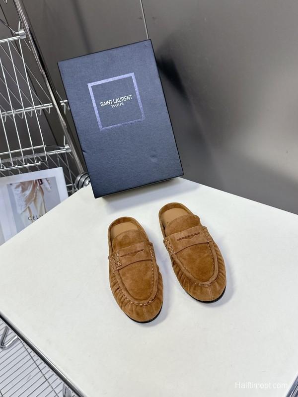 Saint Laurent 2025/SS Classic Loafer Mule Flats - KFY00320