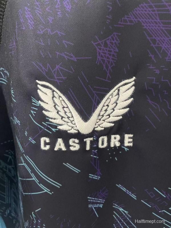 2026 England Rugby Navy with Blue Digital Cityscape Pattern Jersey