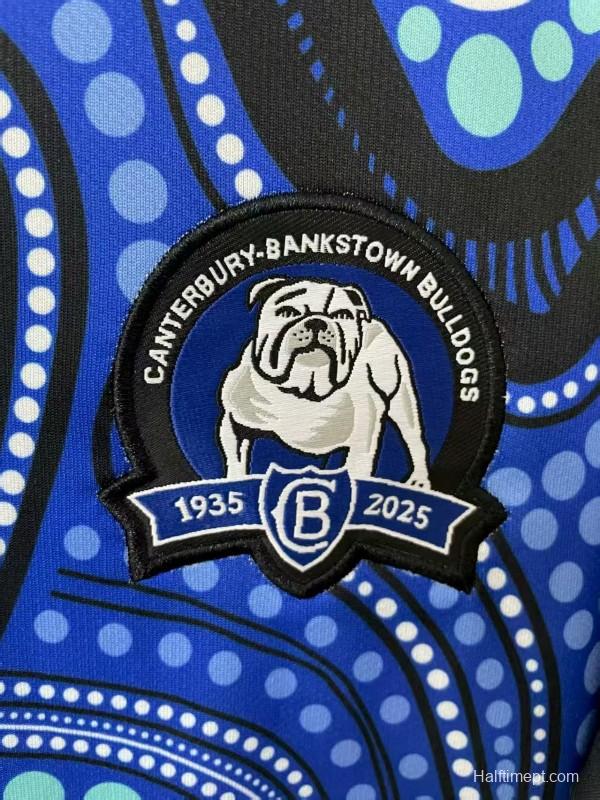 25/26 Canterbury-Bankstown Bulldogs Blue with Indigenous Art Jersey