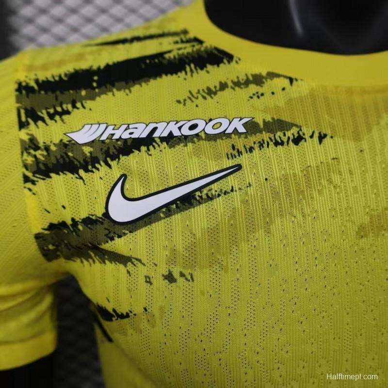 Player Version 25/26 Al-Ahli Saudi  Yellow Pre-Match Jersey