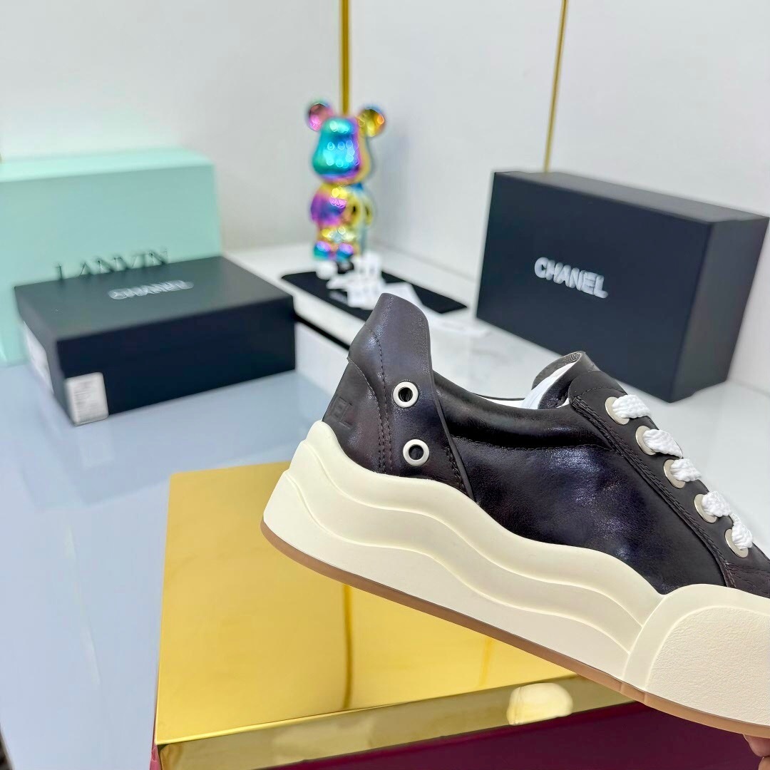 Chanel 2025 SS Panda Loafers Bread Shoes Original Calfskin - LY00320