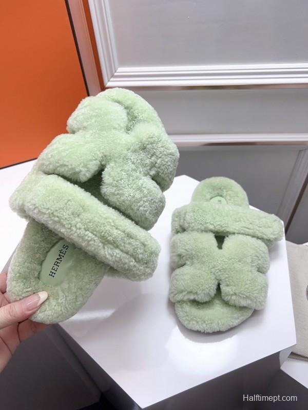H ERLING Mao Slippers 2025 SS Collection Genuine Fur Comfort - LY00270