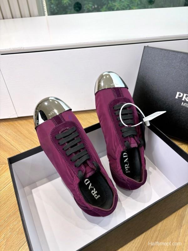 Prada 2025 SS Metal Toe Thin Sole Training Shoes Casual Shoes - LY00280