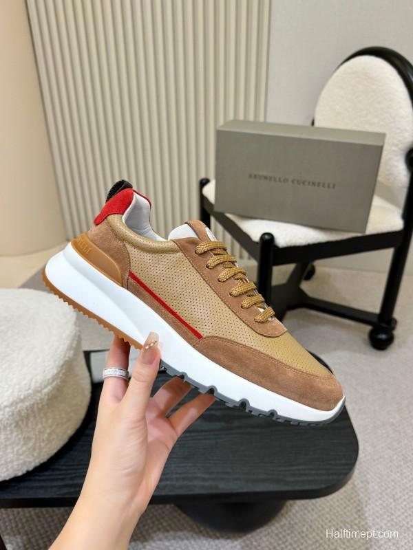 Brunello Cucinelli Casual Sneakers with Seasonal Colors and Leather Lining - KFY00320