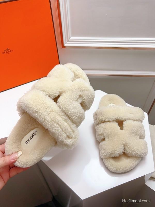 H Love Uncle Shoes Fur Slippers - LY00270