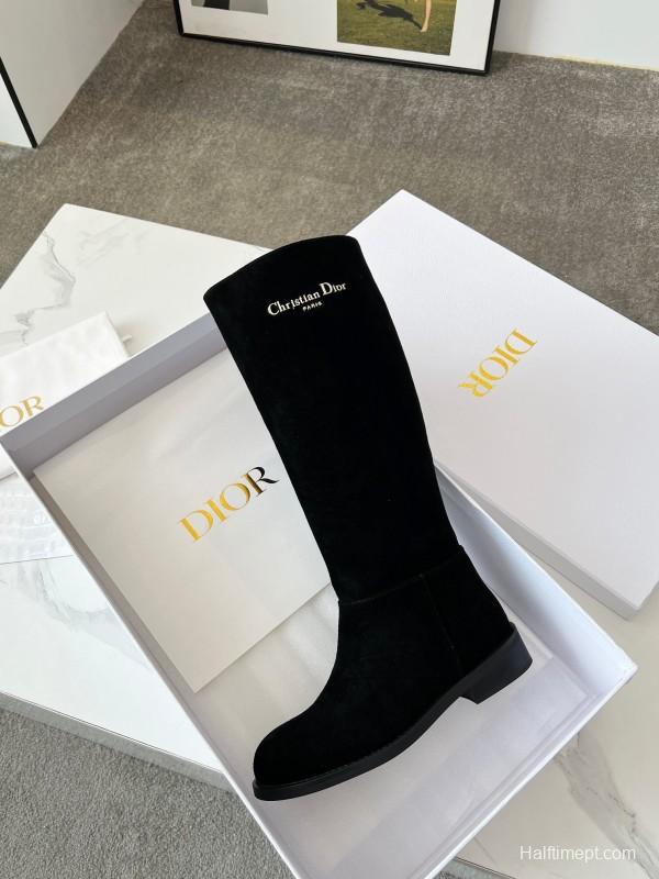 Dior 2025/SS Retro British Style Brogue New Knight Boots - LY00440