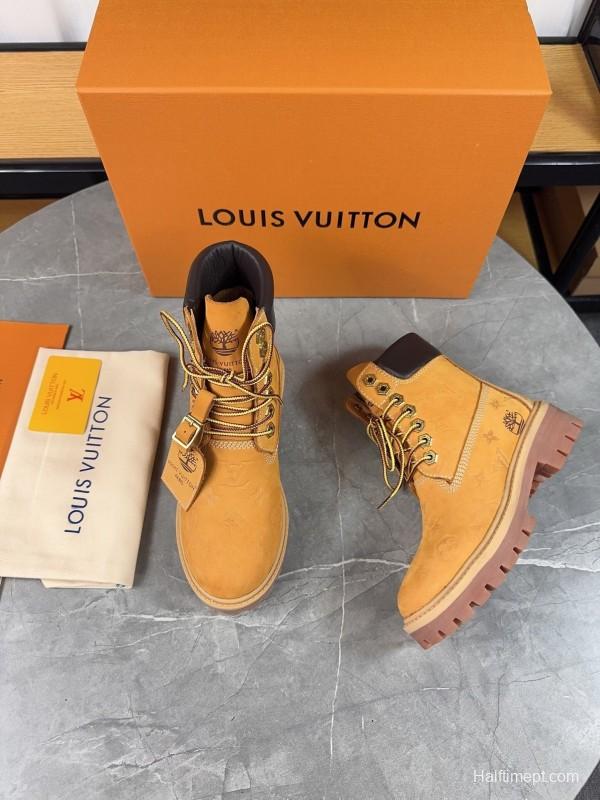 Timberland LV x Timberland Collaboration Monogram Ankle Boots - LY00380