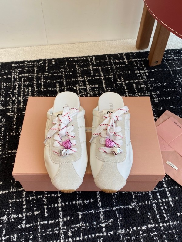 MiuMiu 2025 SS Early Spring Slip-On Trainer Loafer - KFY00295