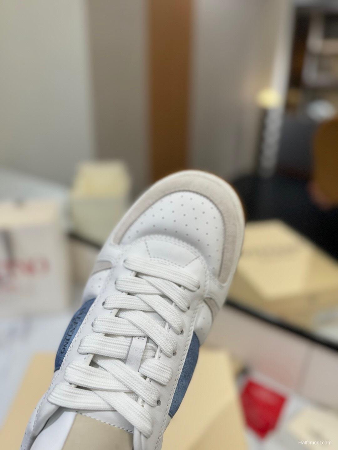 VALENTINO 2025 SS Casual Sneakers with Large V Velcro Strap - AS00370