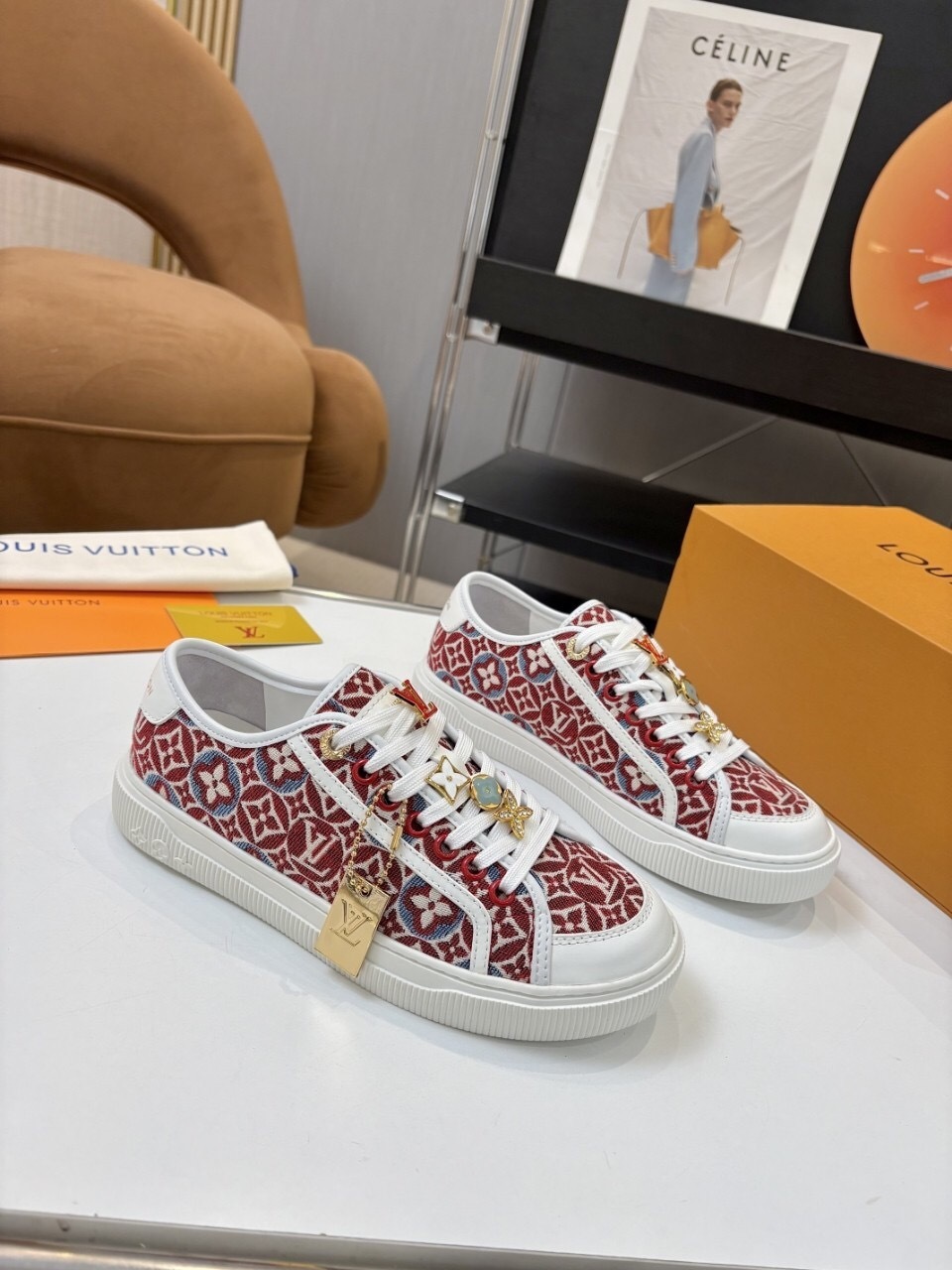 Louis Vuitton Lagoon Series Denim Sneakers with Buckle - AS00300