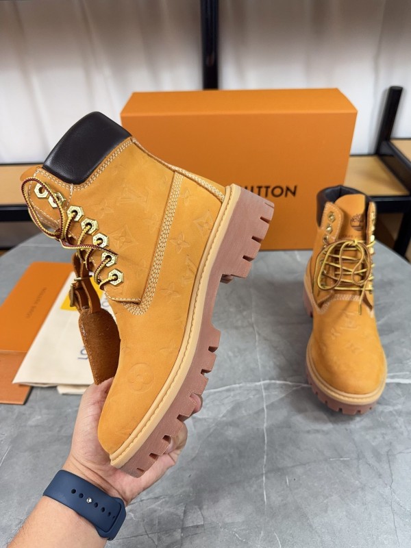 Timberland LV x Timberland Collaboration Monogram Ankle Boots - LY00380