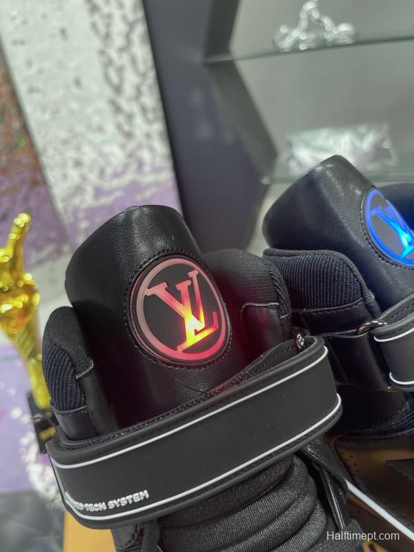 LV Trainer Maxi Sneakers with Multi-Color LED Charging Cable - AS00760