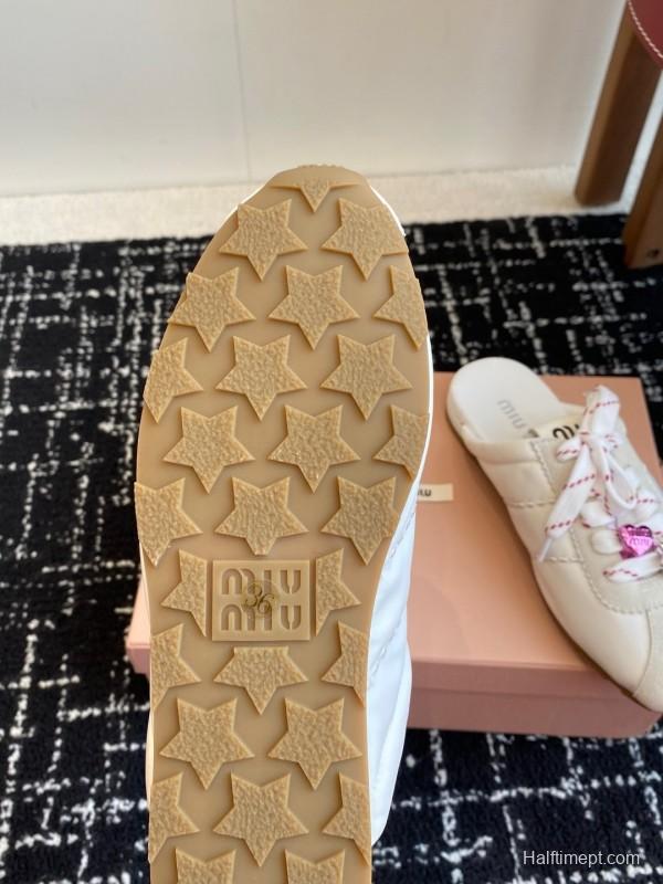 MiuMiu 2025 SS Early Spring Slip-On Trainer Loafer - KFY00295