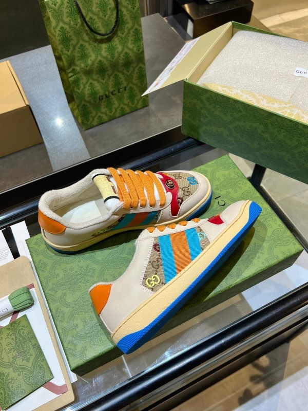 Gucci Distressed Sneakers 2025 SS Collection with Retro Design and Comfort Features - AS00270