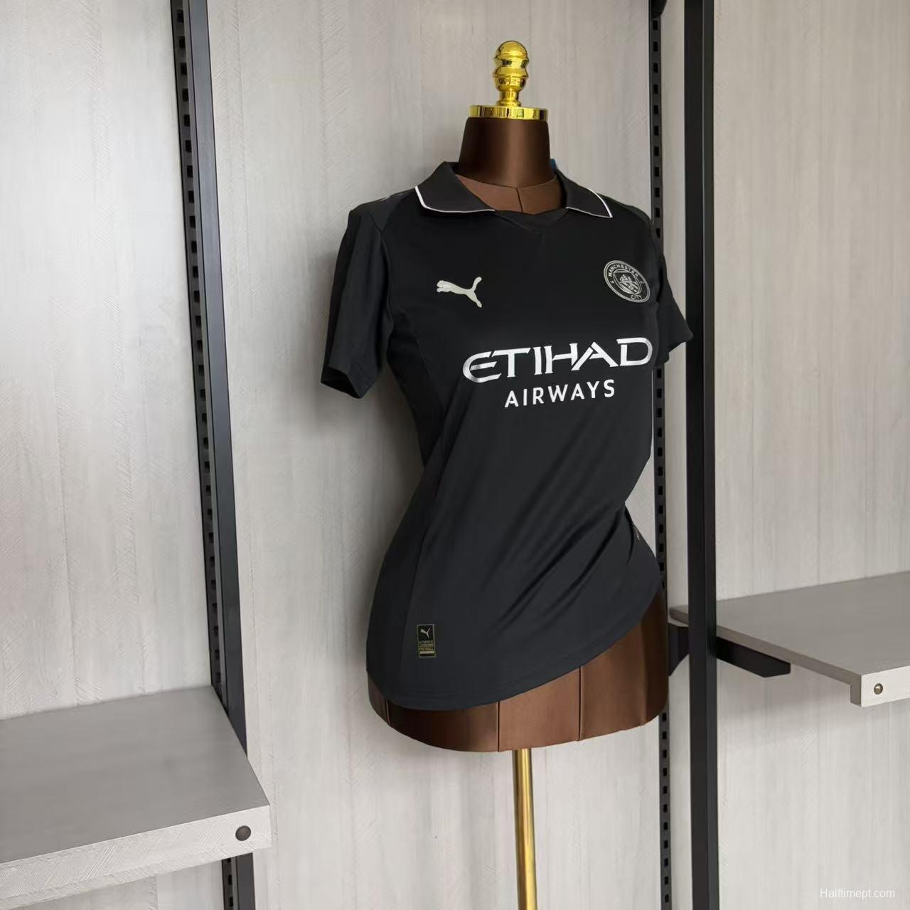 25/26 Women Manchester City Black Jersey