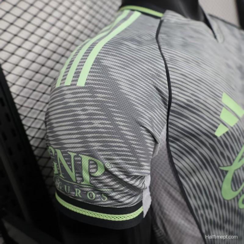 25/26 Player Version  Club América Third Gray Neon Green Jersey