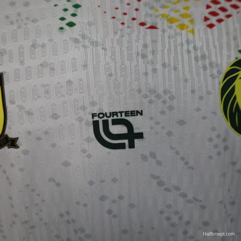 2026 Player Version Cameroon Home White with Red, Dot Pattern Jersey