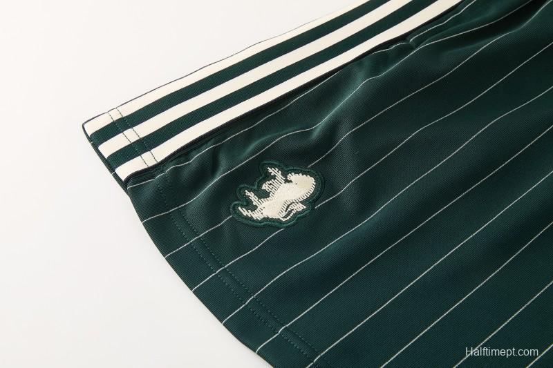 26/27 Juventus Navy Green Short Sleeve+Soccer Shorts