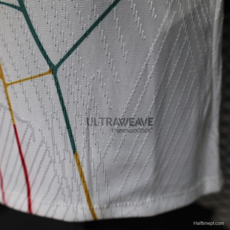 Player Version 2026 Ghana White with Multicolor Pattern Special Edition Jersey