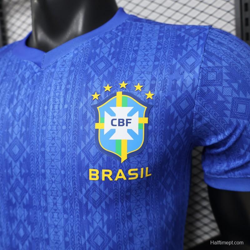 Player Version 2026 Brazil Away Blue Special Edition Jersey