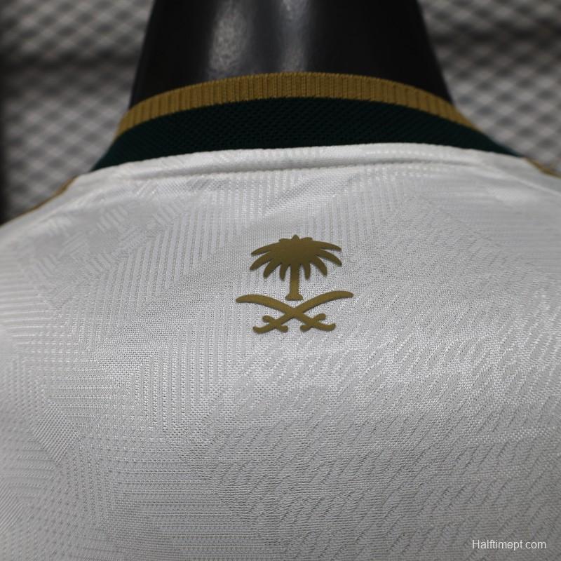 Player Version 26/27 Saudi Arabia  White & Gold Home Jersey