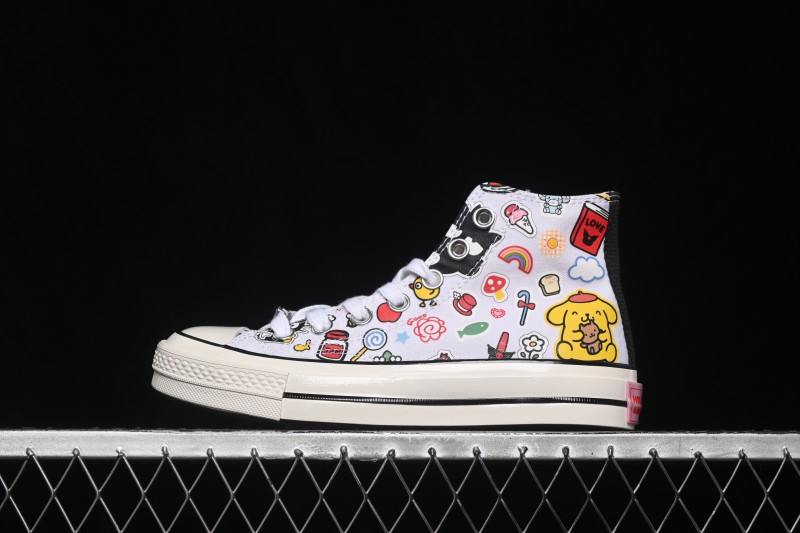 Converse x Hello Kitty and Friends Picnic Chuck Taylor All Star Hi Top Skate Shoes - A17696C
