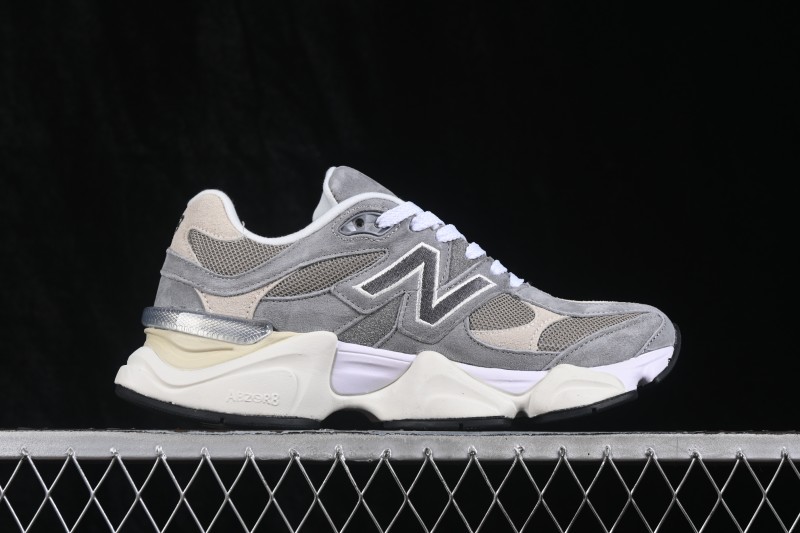 New Balance Retro Casual Running Sneakers with Suede and Mesh Upper and ABZORB Cushioning - U9060LBA