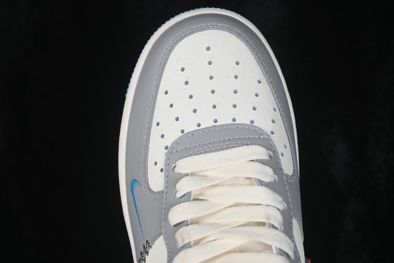 Nike Air Force 1 '07 Low Hand-Painted Graffiti Ice Island Prelude Casual Skateboarding Shoes - LJ8822-616