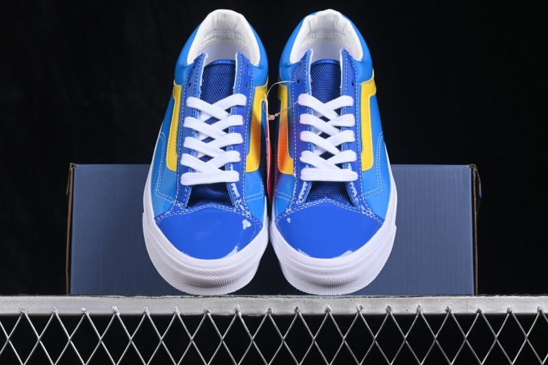 Vans Old Skool Low-Top Skateboarding Shoes with Patent Leather Finish - VN000E8VCCZ