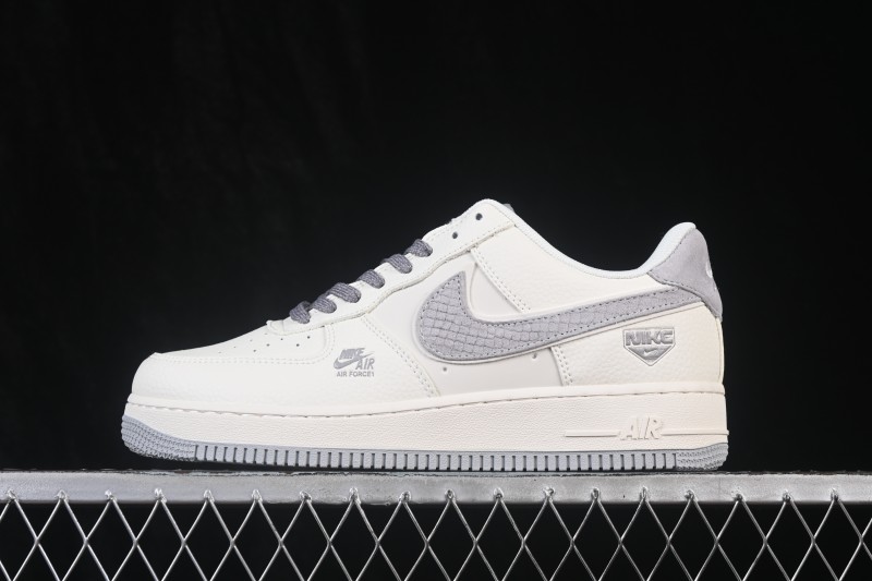 Nike Air Force 1 '07 Low Light Bone Grey Low-Top Casual Skate Shoes - DN9688-107